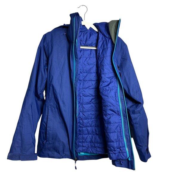 Patagonia 3-in-1 Snowbelle Jacket Cobalt Blue Women's Medium Ski Snowboard Shell - Picture 4 of 16